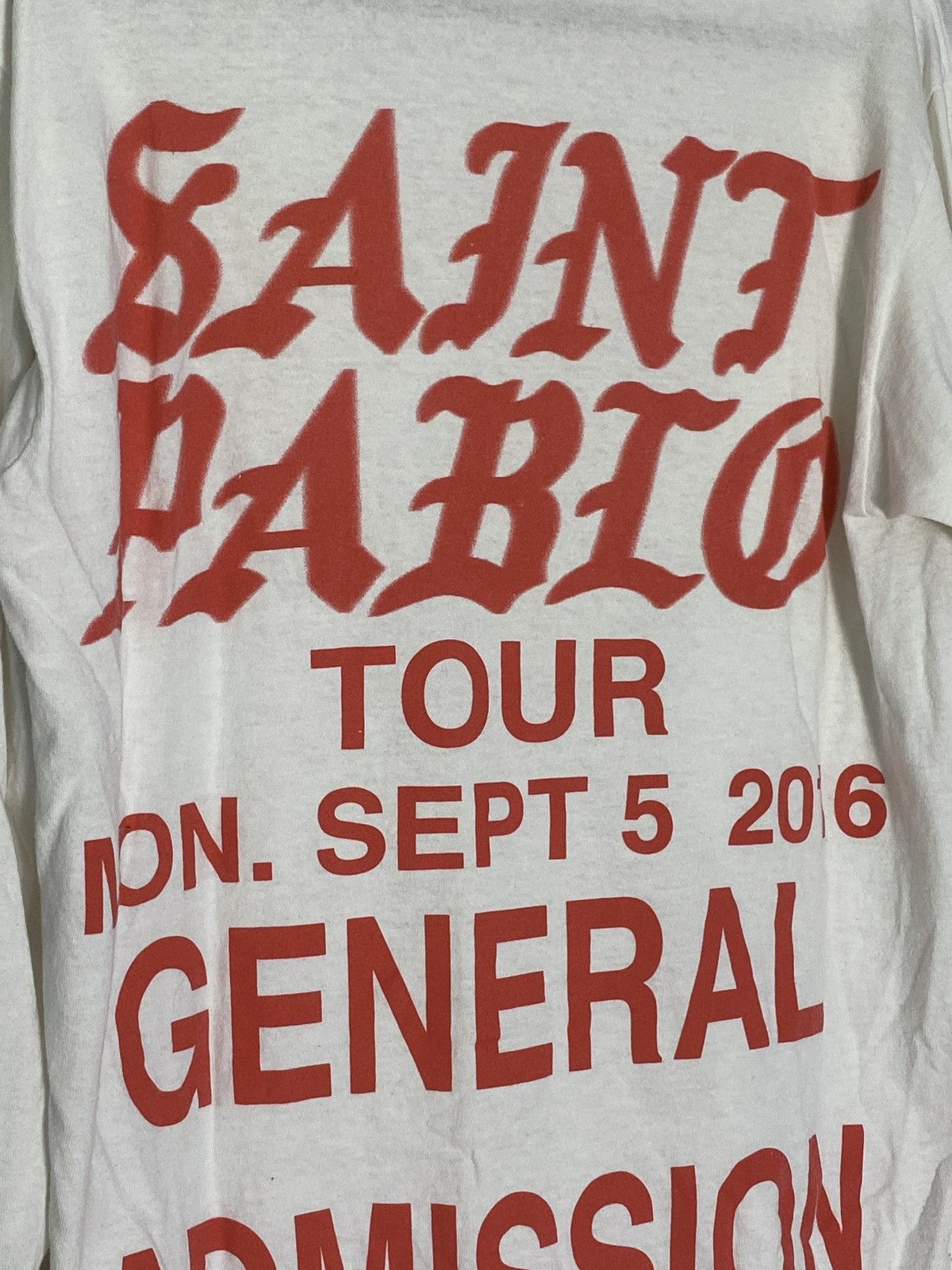 Kanye West Saint Pablo Tour General Admissions Long Sleeve NYC Size US M / EU 48-50 / 2 - 4 Thumbnail