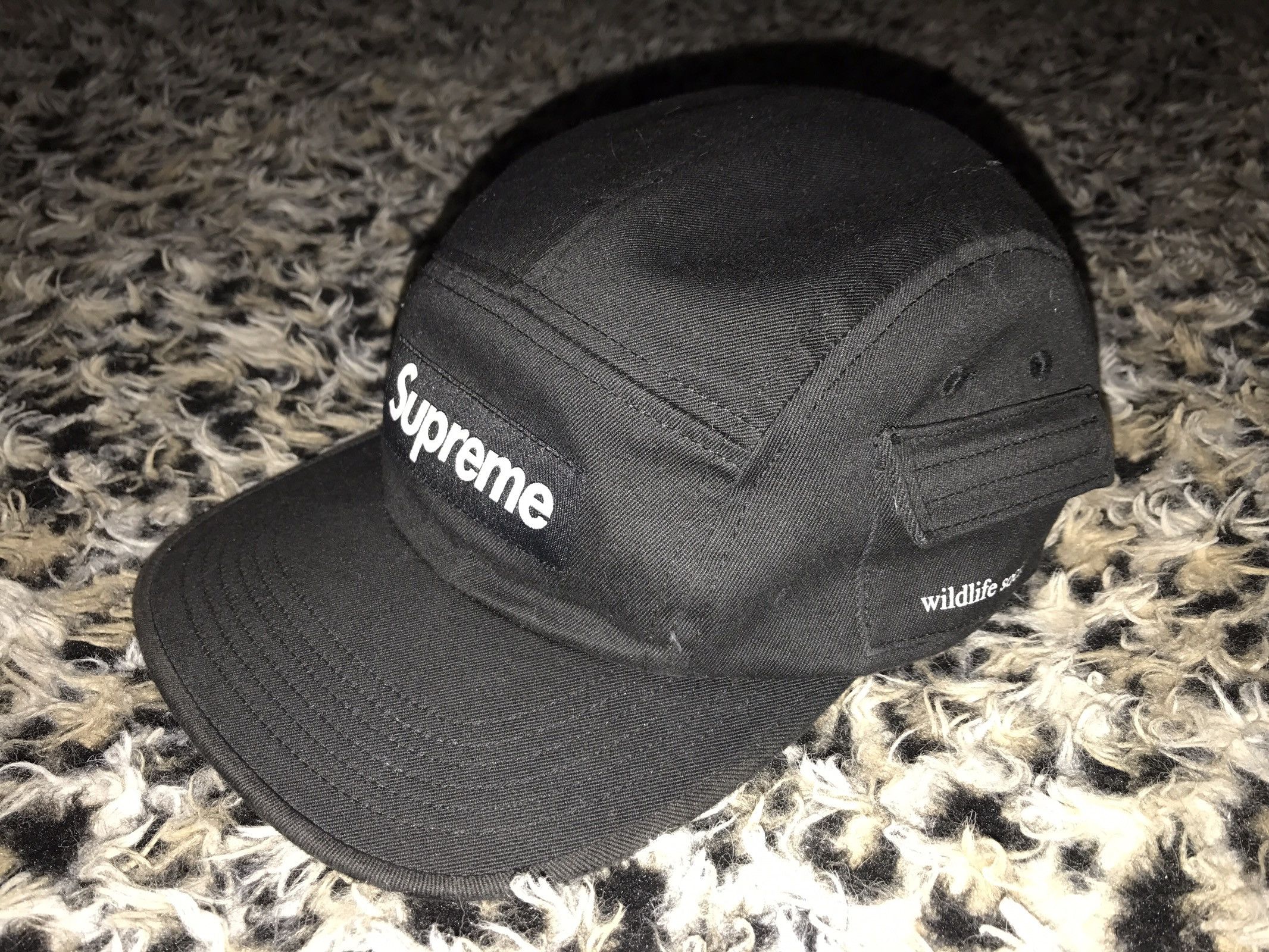 Retailer Supreme Wildlife Society FW16 Side Pocket Camp Hat Tan NWT Authentic