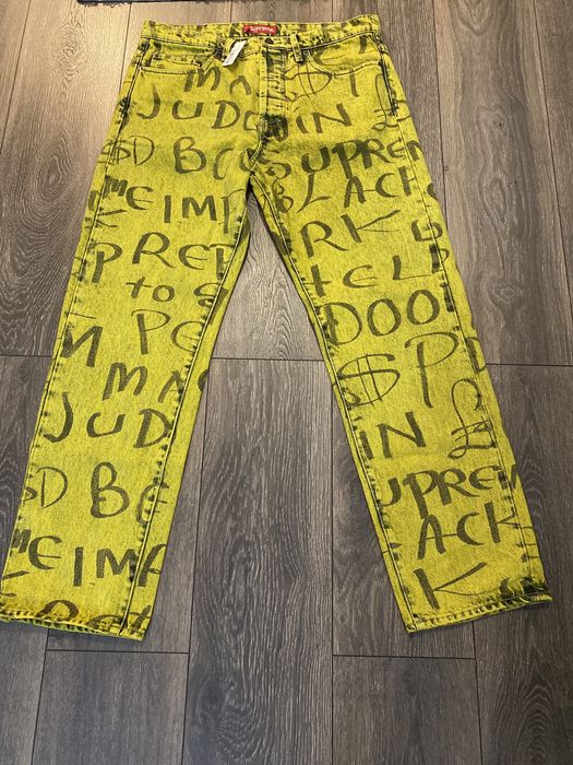 Supreme Supreme Black Ark Regular Jean Yellow | Grailed