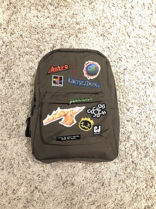 Travis Scott Cactus Jack backpack with patch set