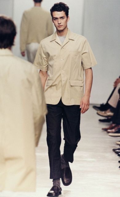 Prada Mens Shirt Button Down LS Beige Khaki Top 40 | eBay