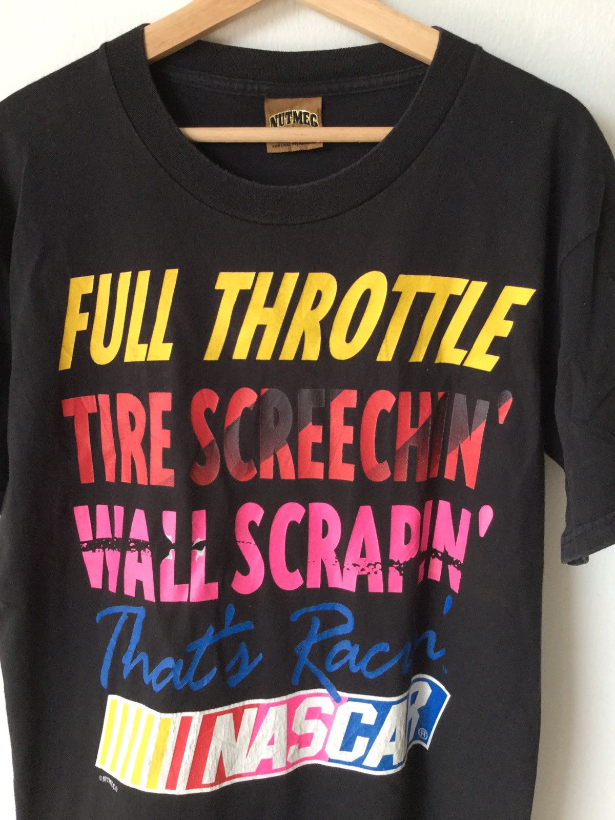 NASCAR × Vintage Vintage 90s NASCAR T Shirt Size US M / EU 48-50 / 2 - 2 Thumbnail