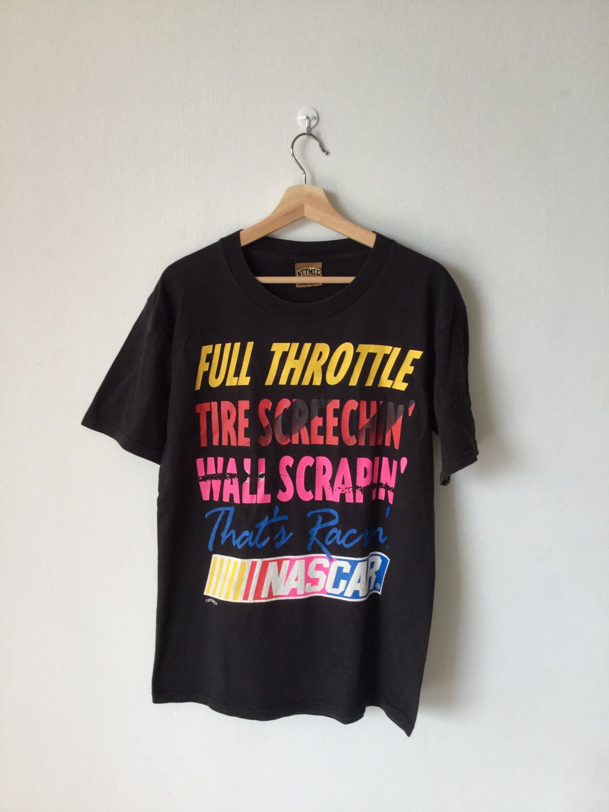 NASCAR × Vintage Vintage 90s NASCAR T Shirt Size US M / EU 48-50 / 2 - 1 Thumbnail