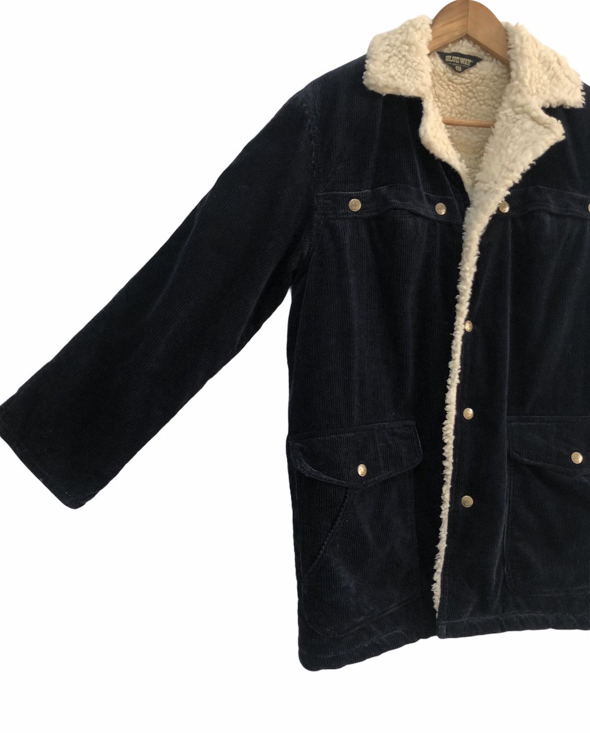 45rpm 🔥BLUE WAY JAPAN CORDUROY SHEARLING JACKET Size US M / EU 48-50 / 2 - 7 Thumbnail