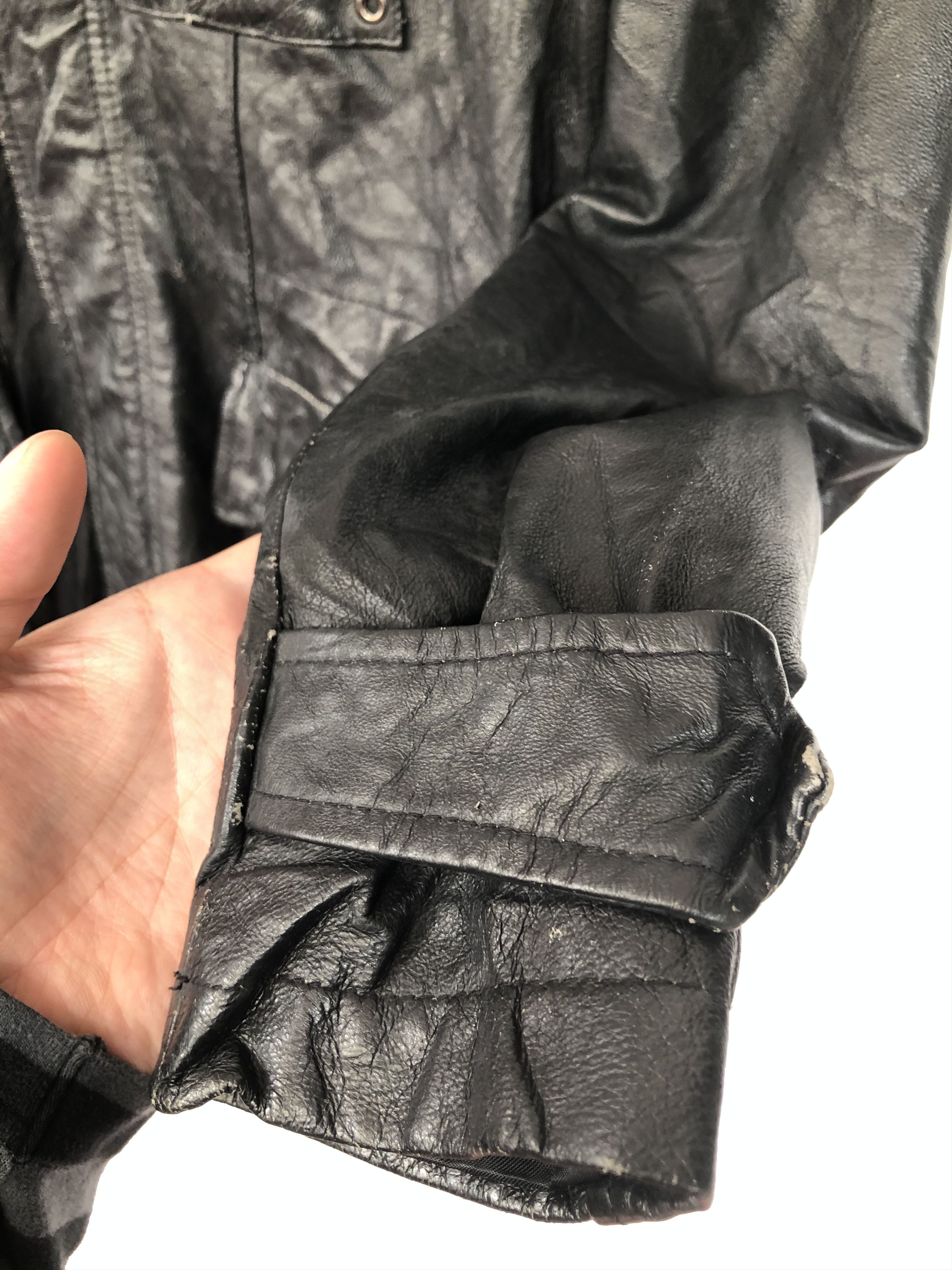 Japanese Brand × Takeo Kikuchi × Vintage VINTAGE TAKEO KIKUCHI PU LEATHER HOODED JACKET Size US S / EU 44-46 / 1 - 6 Thumbnail