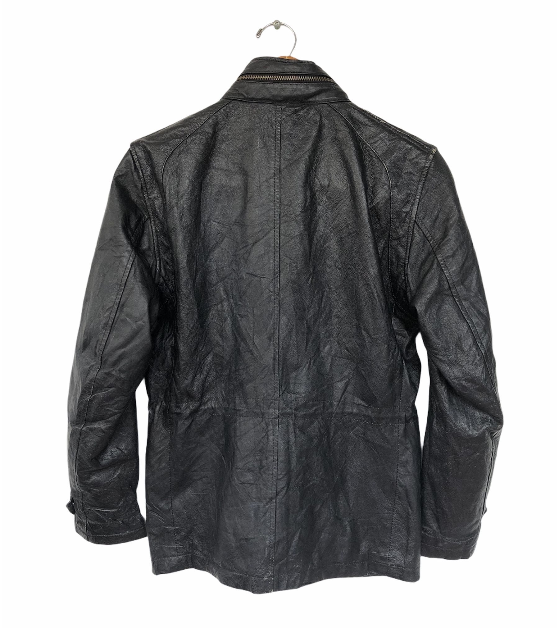 Japanese Brand × Takeo Kikuchi × Vintage VINTAGE TAKEO KIKUCHI PU LEATHER HOODED JACKET Size US S / EU 44-46 / 1 - 2 Thumbnail