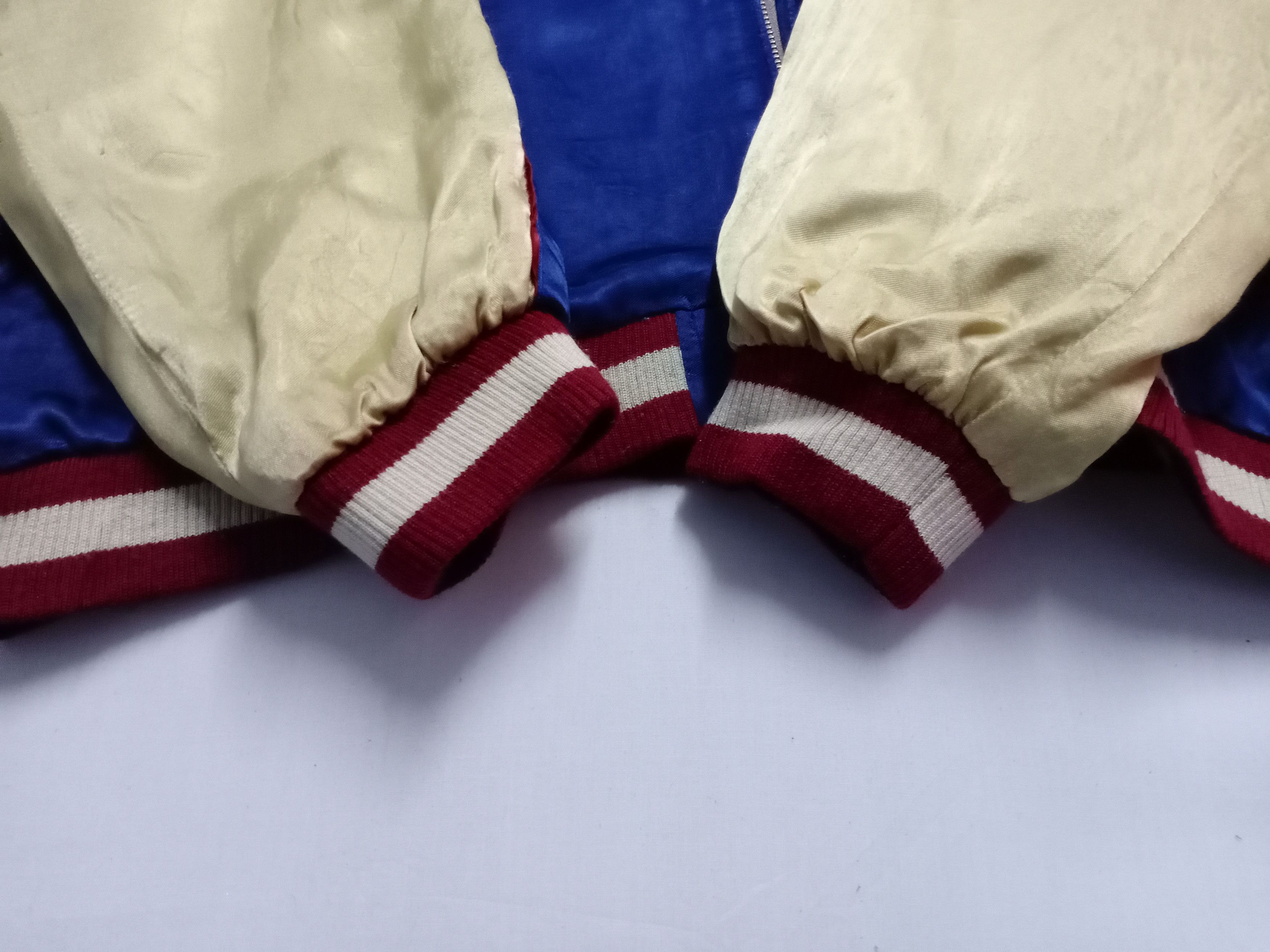 Japanese Brand Vtg Japanese Sukajan Rayon Embroidered Tiger Logo Jacket Size US XL / EU 56 / 4 - 2 Thumbnail