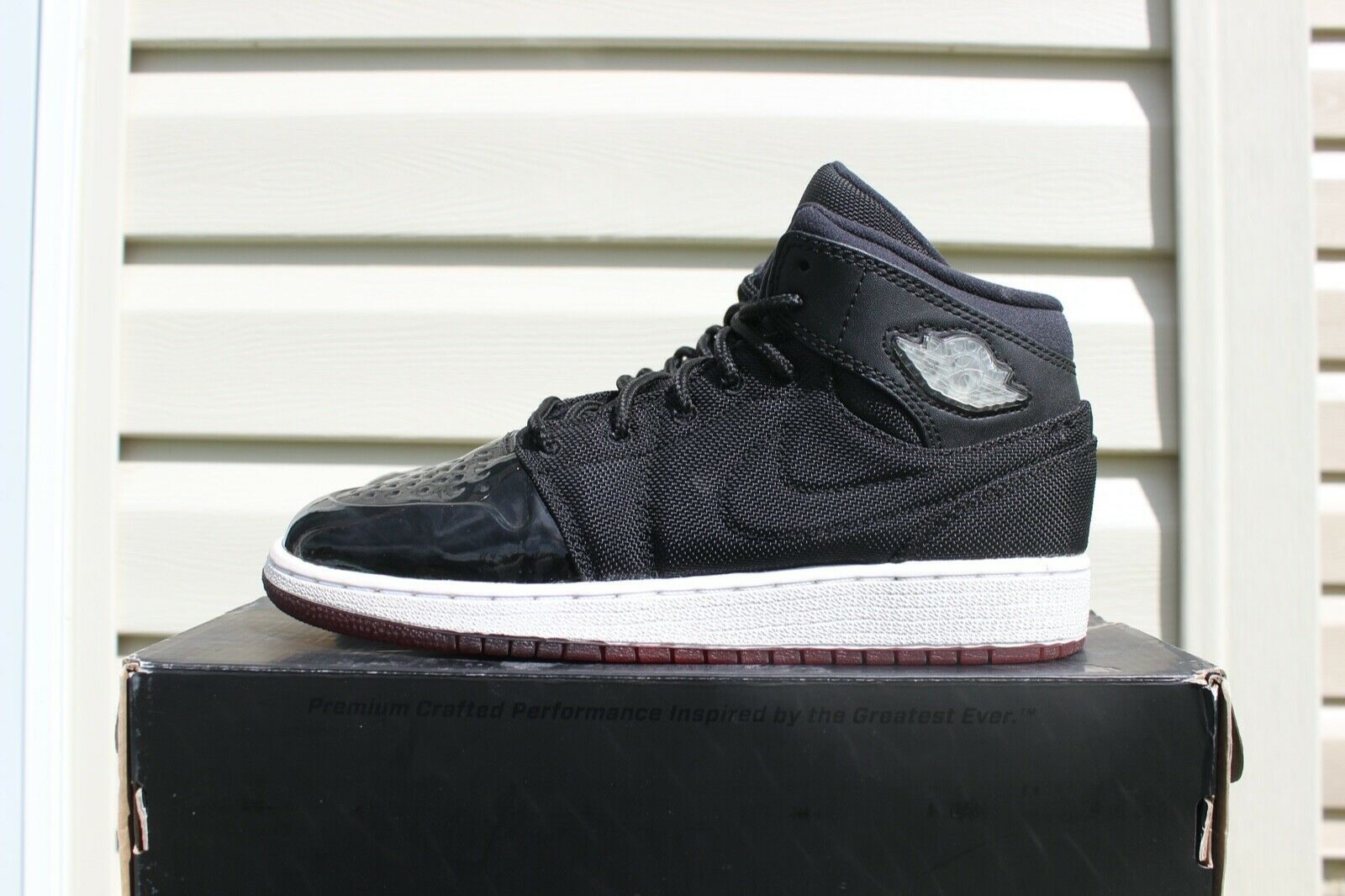 Nike Air Jordan 1 Retro 95' TXT \\Bred 11\\Youth Sz 6Y W/ BOX, image size:1600x1066