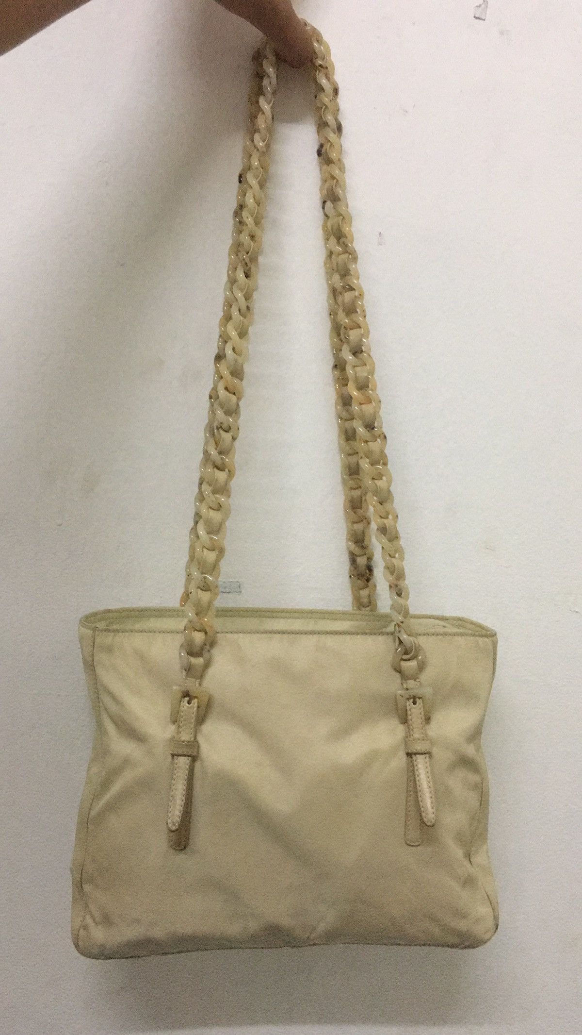 Prada prada plastic chain nylon bag Grailed