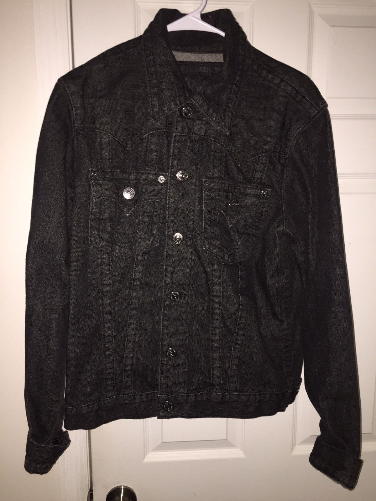True Religion True Religion Black Denim Jacket Grailed