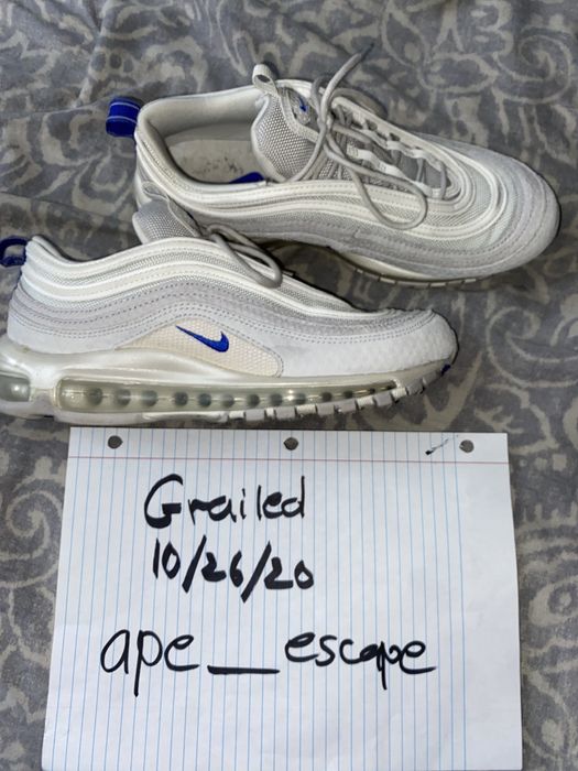 Air max 97 platinum racer outlet blue