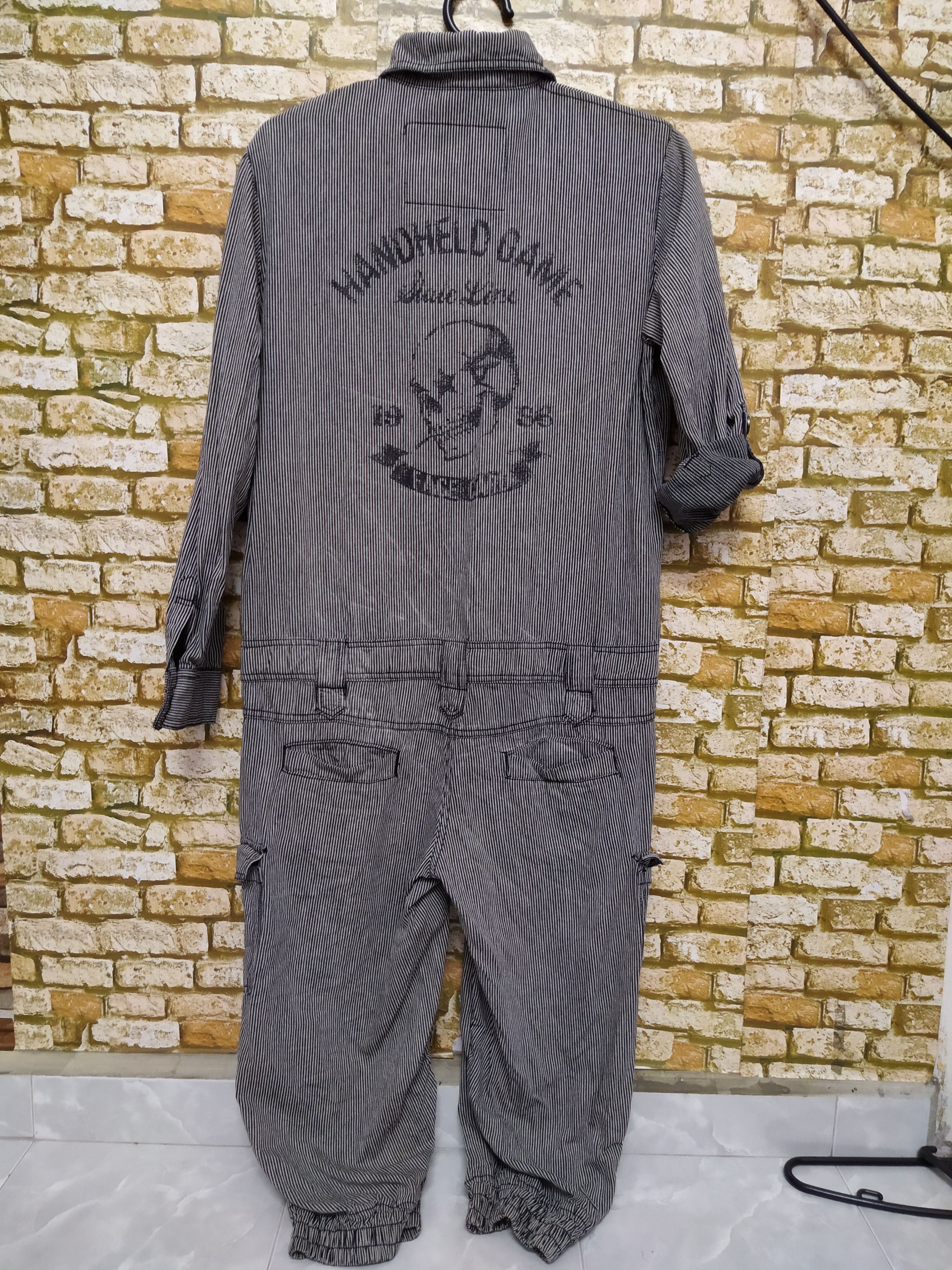 VENCE EXCHANGE HICKORY SKULL COVERALLS 3Q BOTTOM (B612)