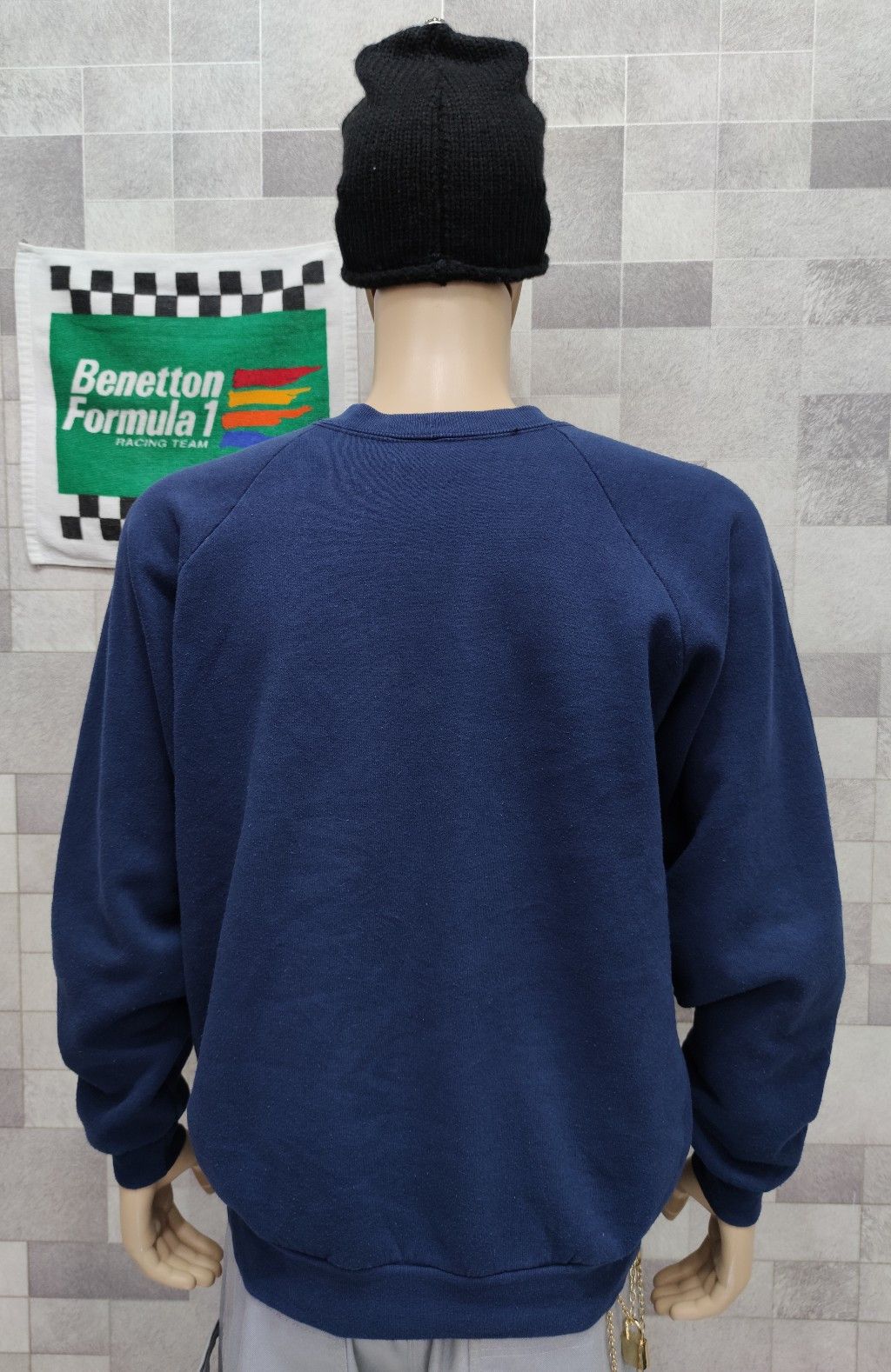 Benetton Vintage 90's BENETTON Italy Crewneck Sweater Size US L / EU 52-54 / 3 - 6 Thumbnail