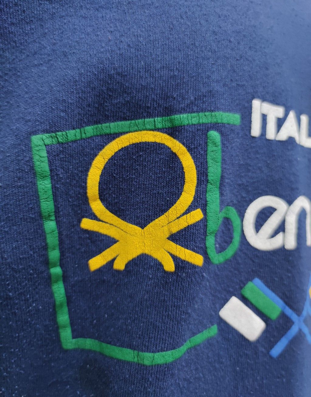 Benetton Vintage 90's BENETTON Italy Crewneck Sweater Size US L / EU 52-54 / 3 - 3 Thumbnail