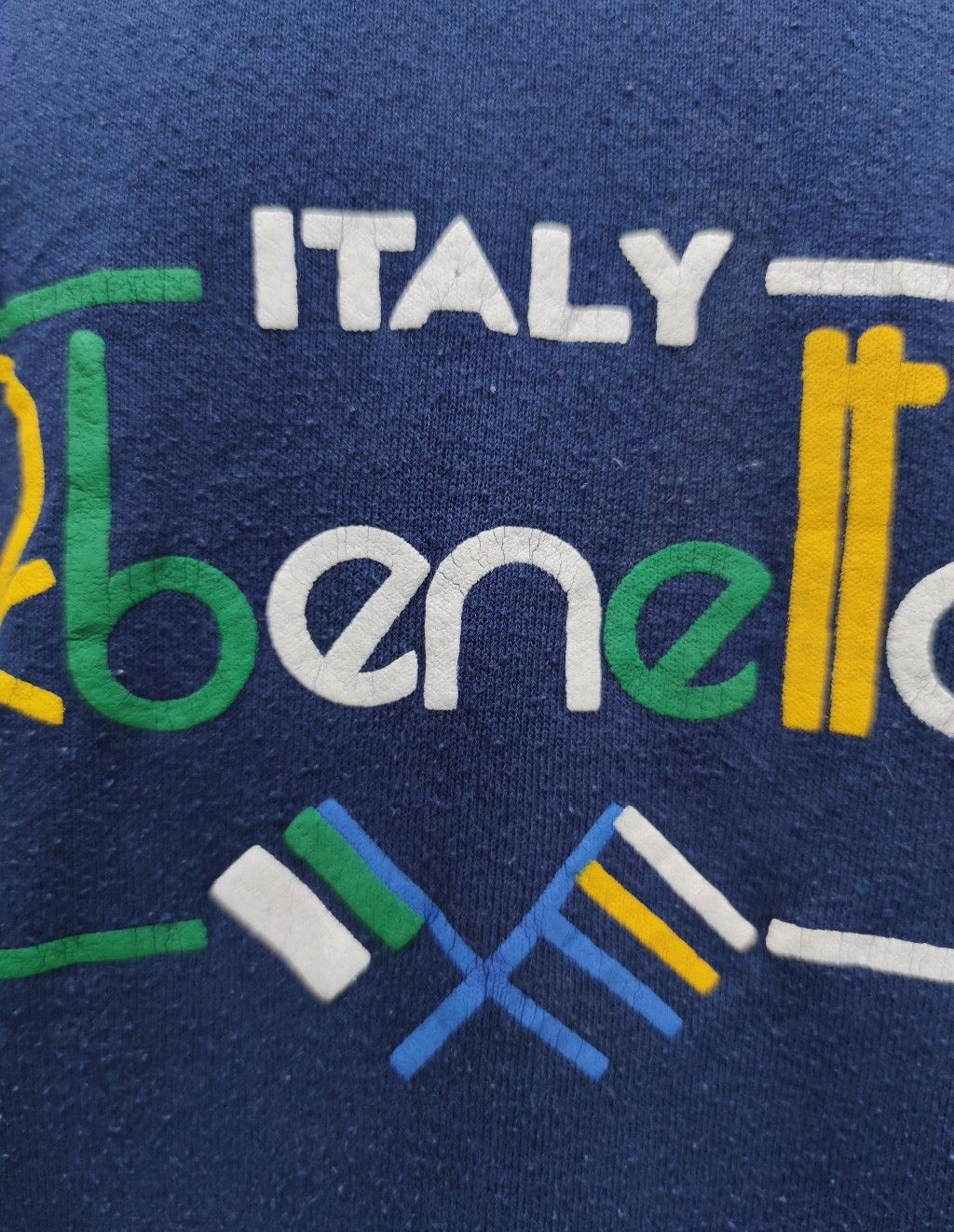 Benetton Vintage 90's BENETTON Italy Crewneck Sweater Size US L / EU 52-54 / 3 - 4 Thumbnail