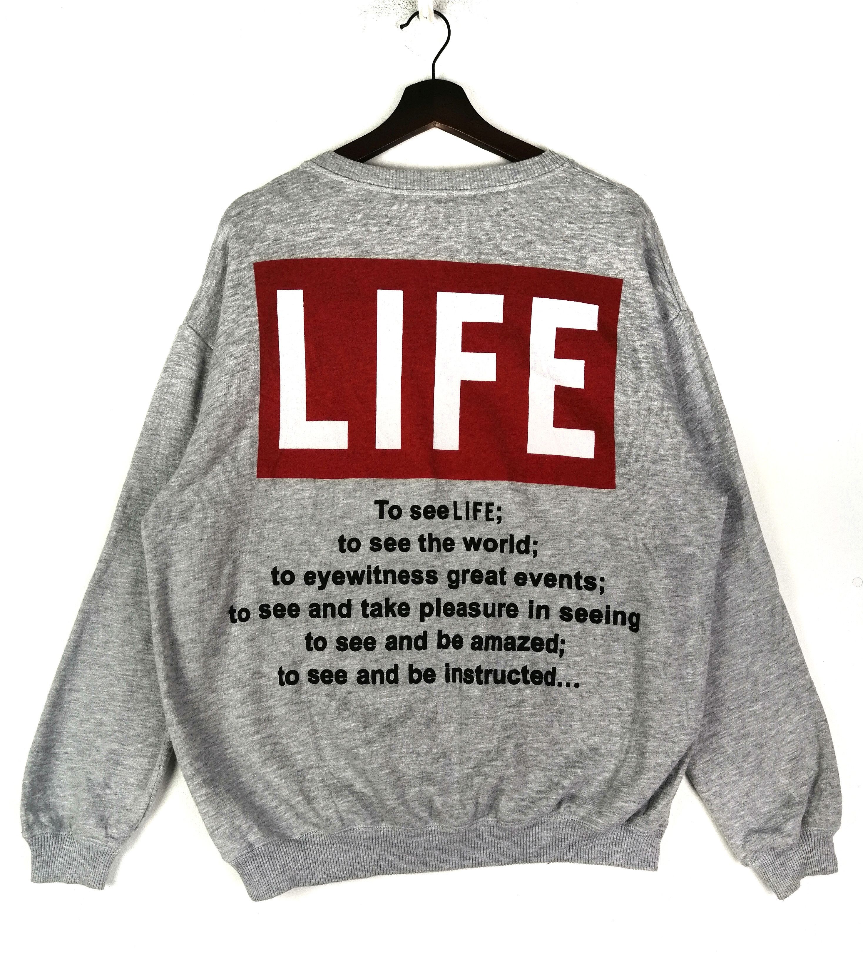 Rare Zara Zara Women Big Logo Life Long Sleeve Sweatshirt Grailed