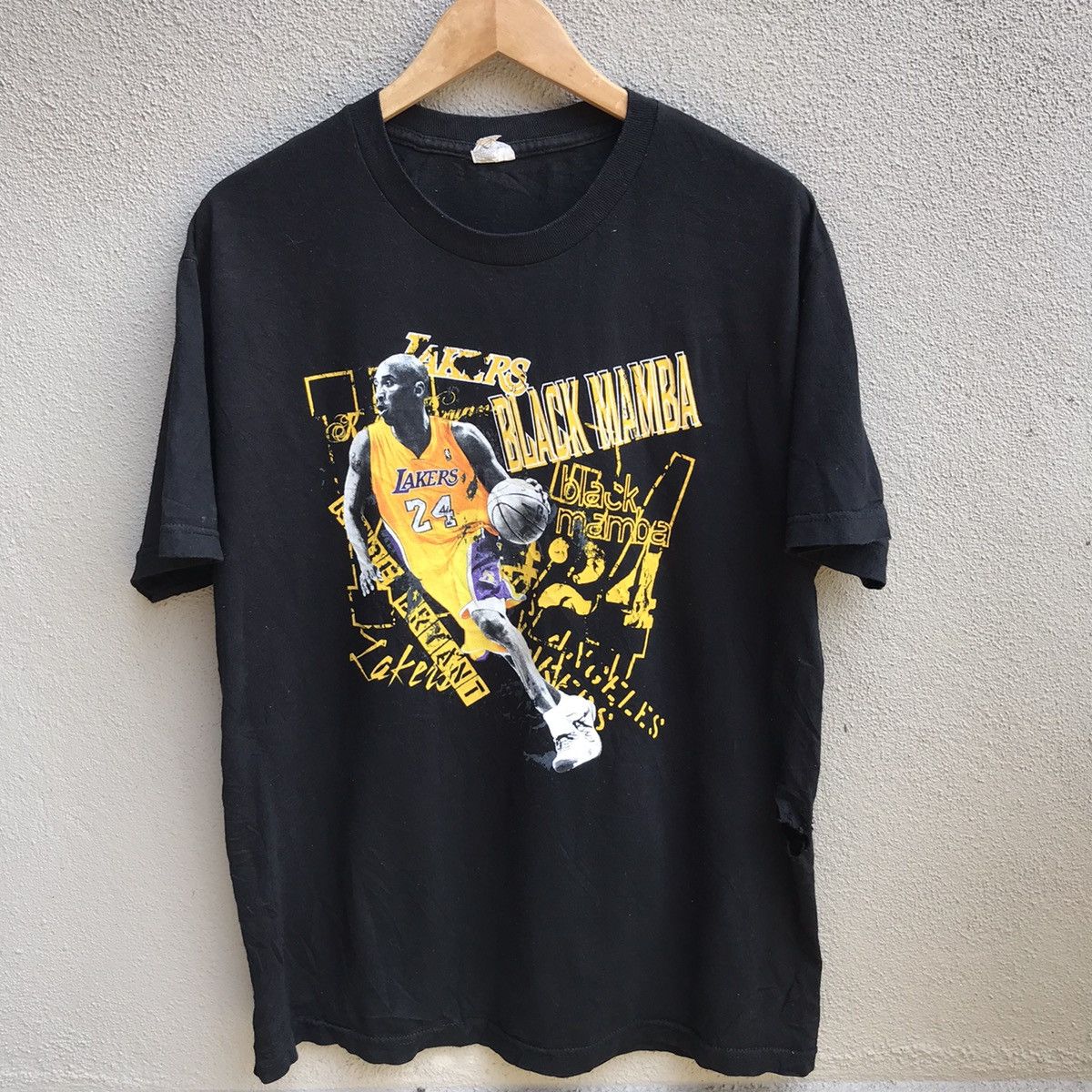 NBA KOBE BRYANT la lakers black mamba tee legend nba Size US L / EU 52-54 / 3 - 2 Thumbnail