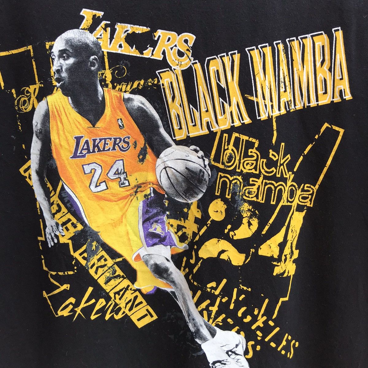 NBA KOBE BRYANT la lakers black mamba tee legend nba Size US L / EU 52-54 / 3 - 3 Thumbnail