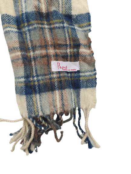 Japanese Brand Papas muffler plaid designer Size ONE SIZE - 3 Thumbnail
