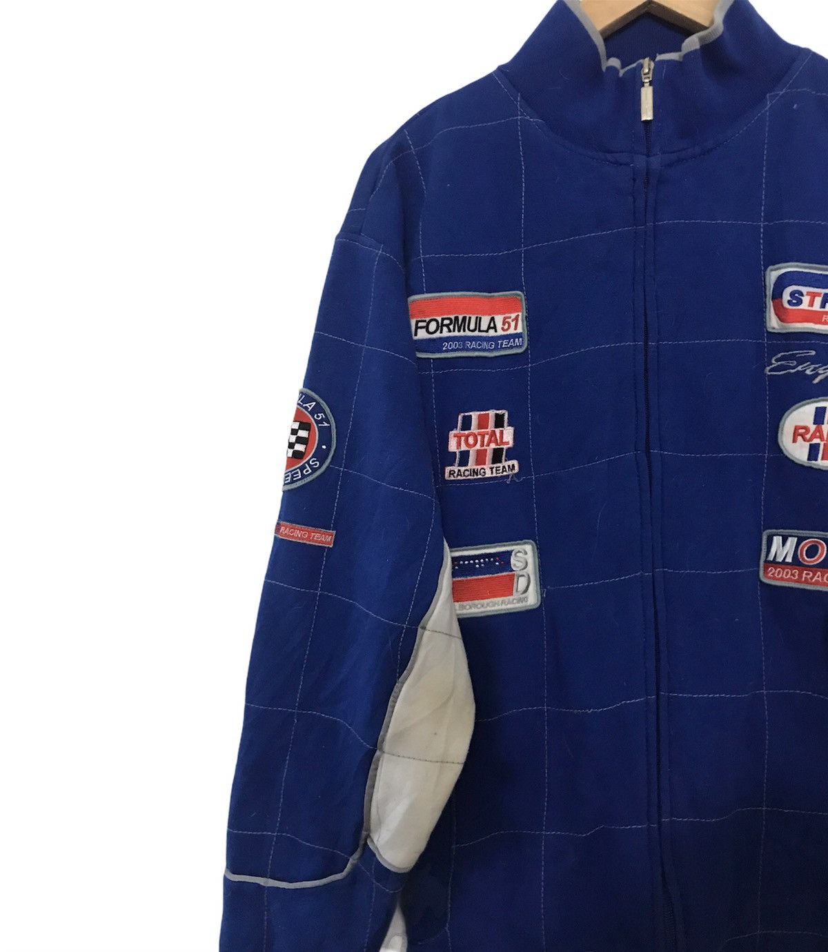 Enyce × Vintage Vintage Enyce Racing Mens Patches Jacket Size US L / EU 52-54 / 3 - 3 Thumbnail