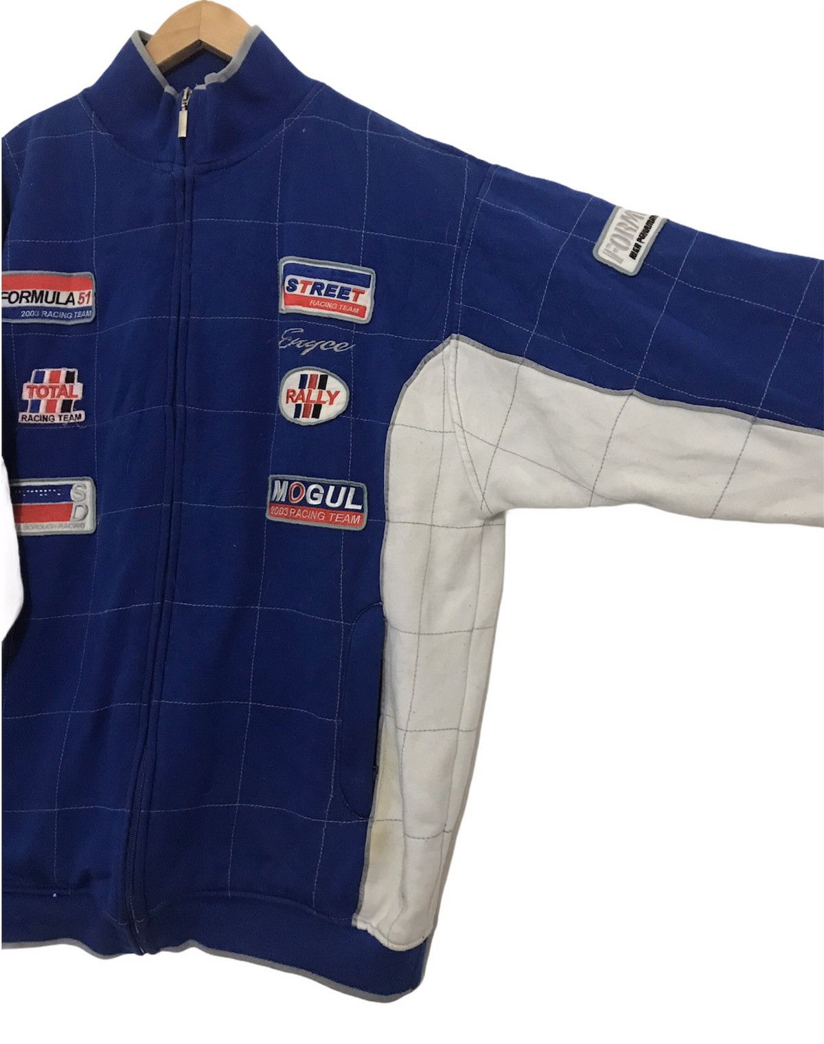 Enyce × Vintage Vintage Enyce Racing Mens Patches Jacket Size US L / EU 52-54 / 3 - 5 Thumbnail