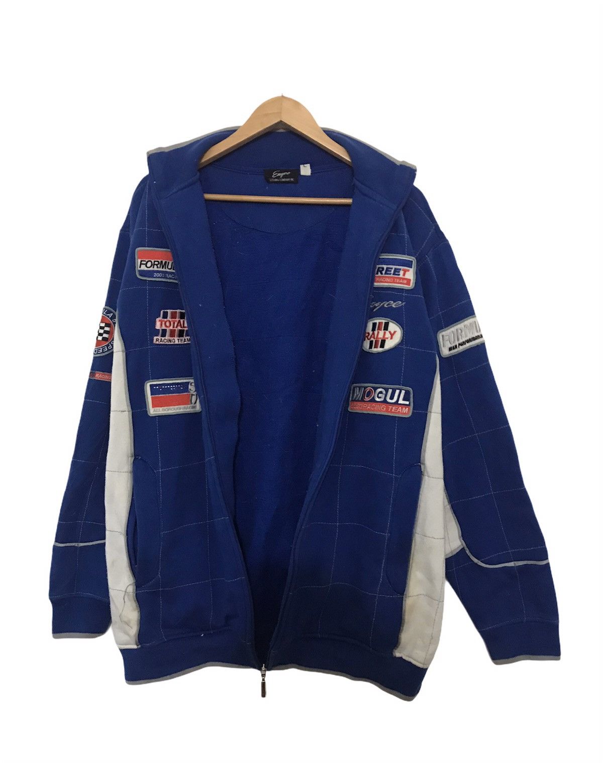 Enyce × Vintage Vintage Enyce Racing Mens Patches Jacket Size US L / EU 52-54 / 3 - 9 Thumbnail