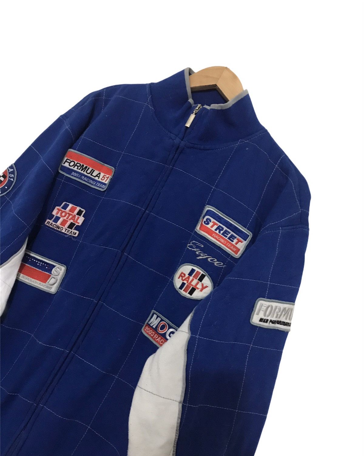 Enyce × Vintage Vintage Enyce Racing Mens Patches Jacket Size US L / EU 52-54 / 3 - 4 Thumbnail