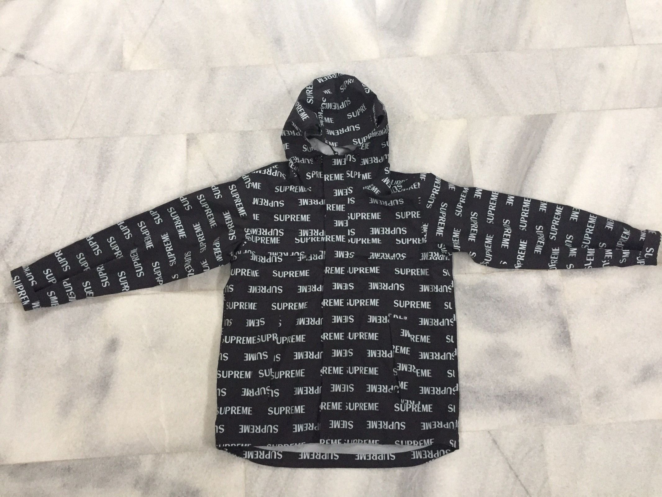 Supreme Supreme 3M Reflective Repeat Taped Seam Jacket | Grailed