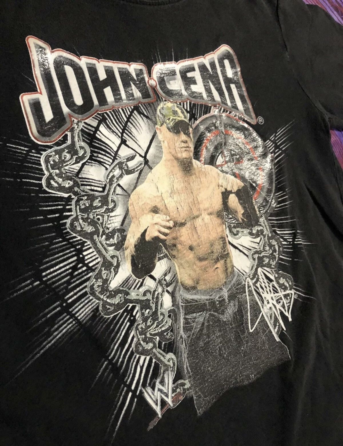 Vintage × WWE (KIDS - M) John Cena vintage WWE kids “chains” Size US M / EU 48-50 / 2 - 2 Thumbnail