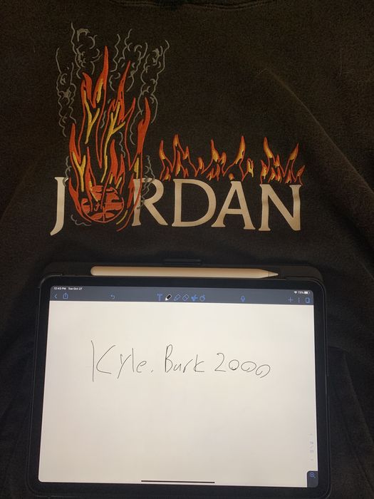 travis scott mj fleece hoodie