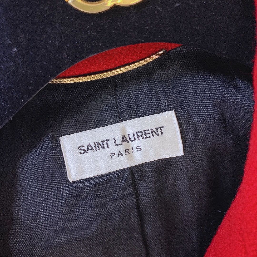 Saint Laurent Paris 14AW Red Wool Teddy Jacket Size US S / EU 44-46 / 1 - 5 Thumbnail