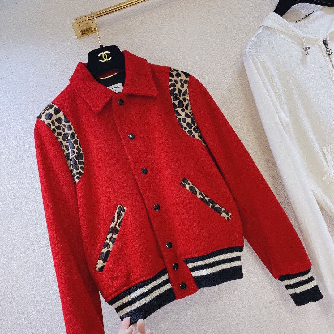 Saint Laurent Paris 14AW Red Wool Teddy Jacket Size US S / EU 44-46 / 1 - 2 Thumbnail