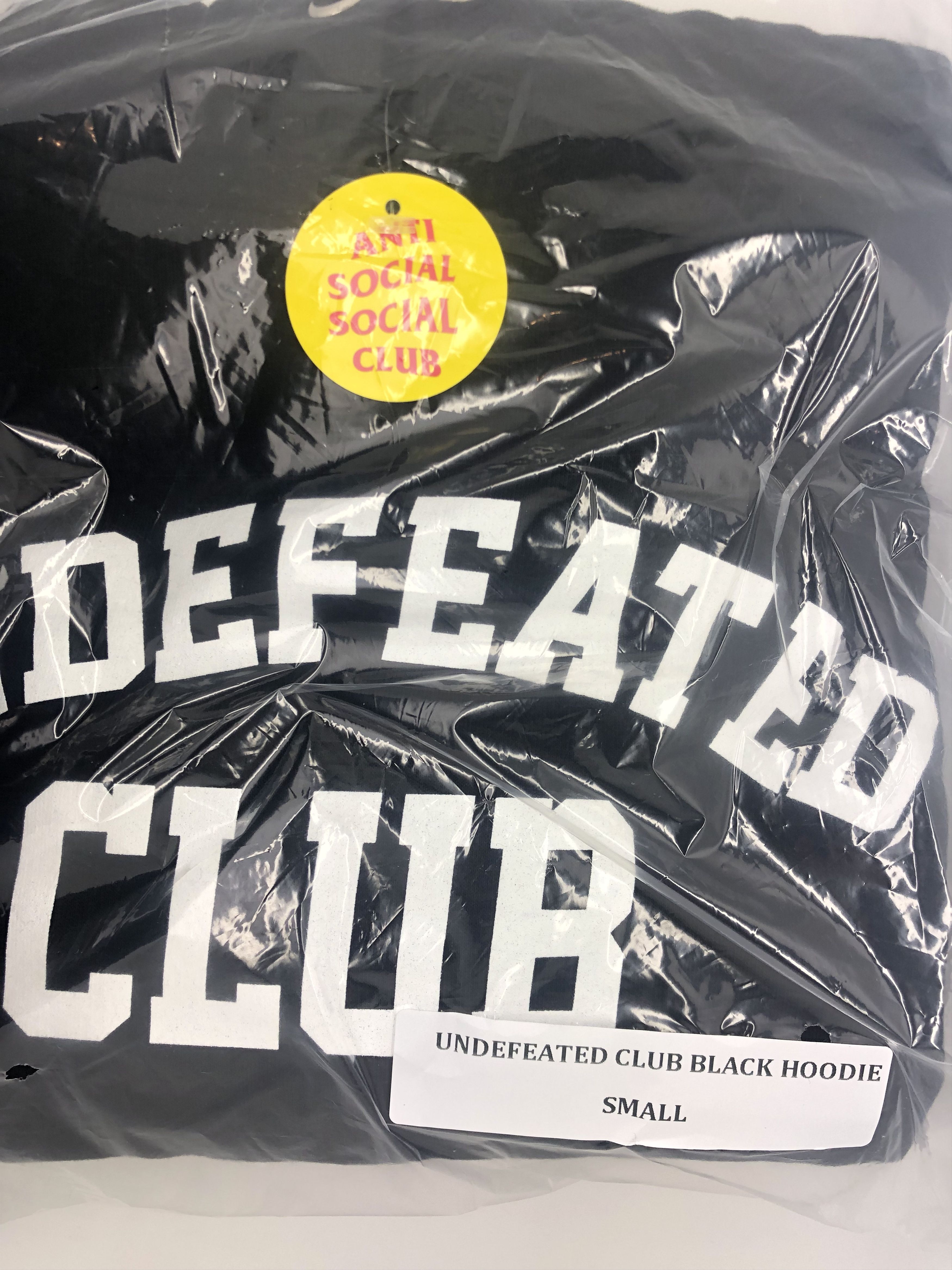 Anti Social Social Club × Undefeated DS Undefeated x ASSC White Logo Club Black Hoodie Bape Kith Size US S / EU 44-46 / 1 - 2 Thumbnail