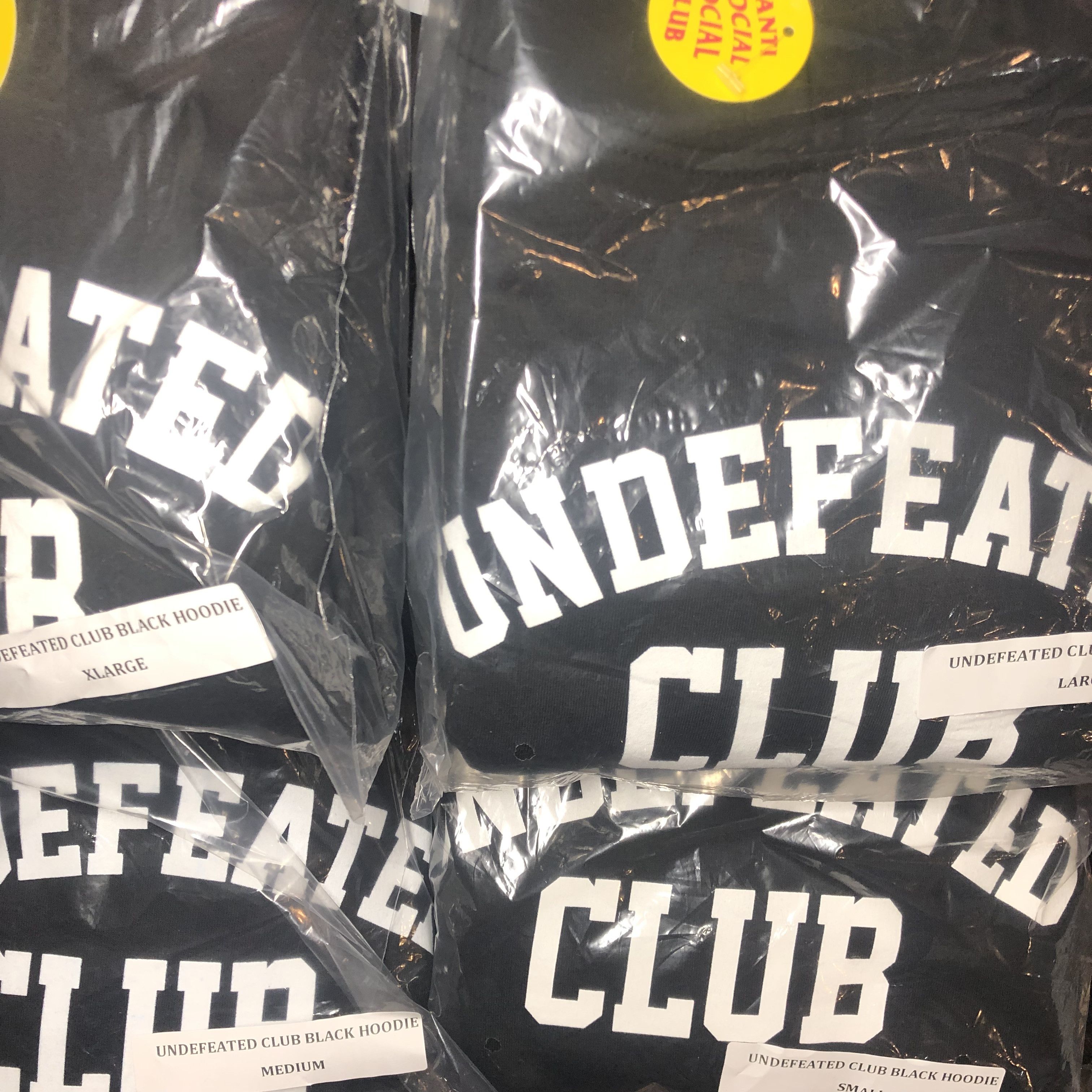 Anti Social Social Club × Undefeated DS Undefeated x ASSC White Logo Club Black Hoodie Bape Kith Size US S / EU 44-46 / 1 - 8 Thumbnail