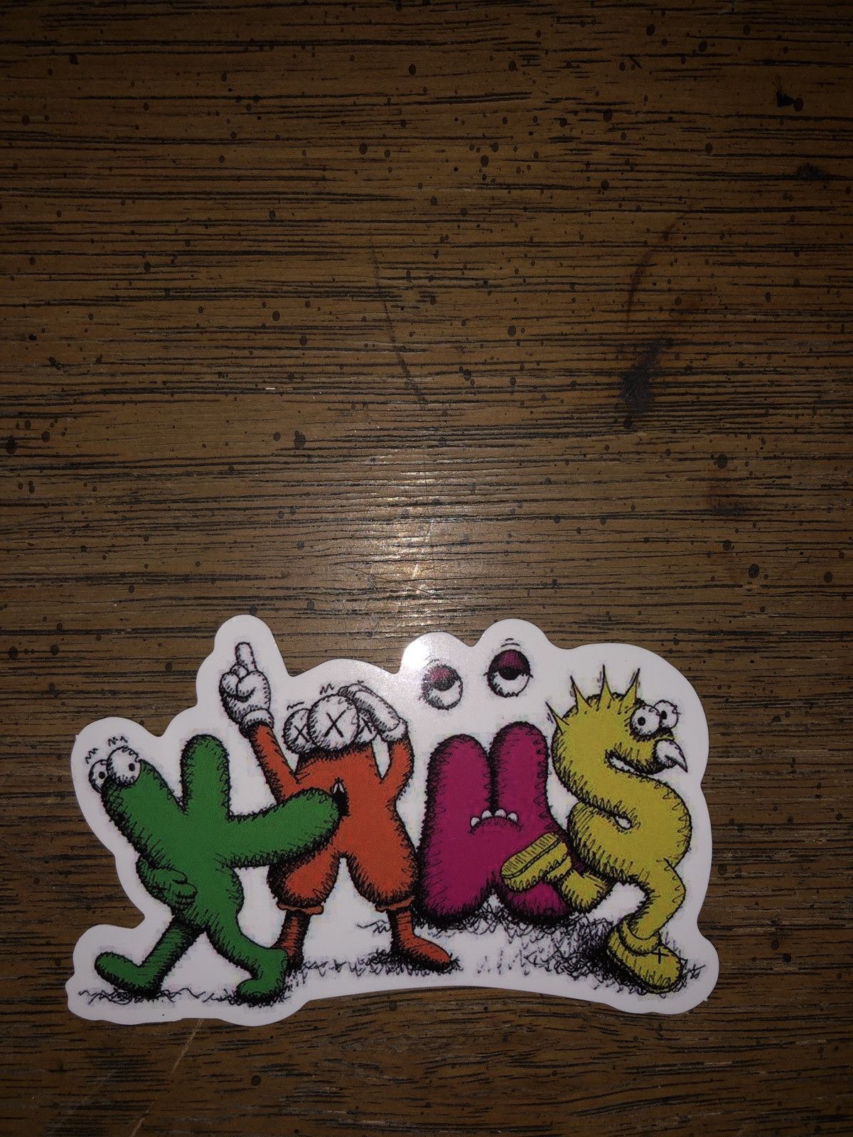 Stickers Kaws letters sticker | Grailed