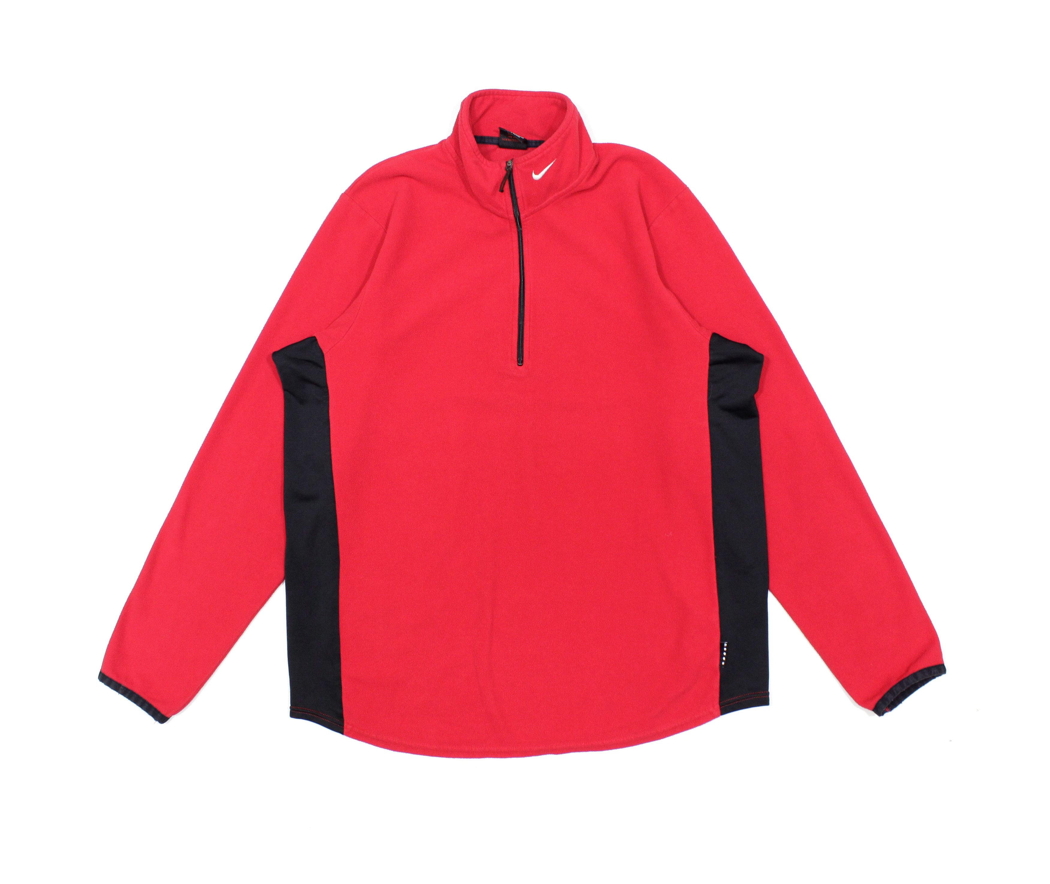 Nike 90S Swoosh Logo High Neck Fleece Size US L / EU 52-54 / 3 - 1 Thumbnail