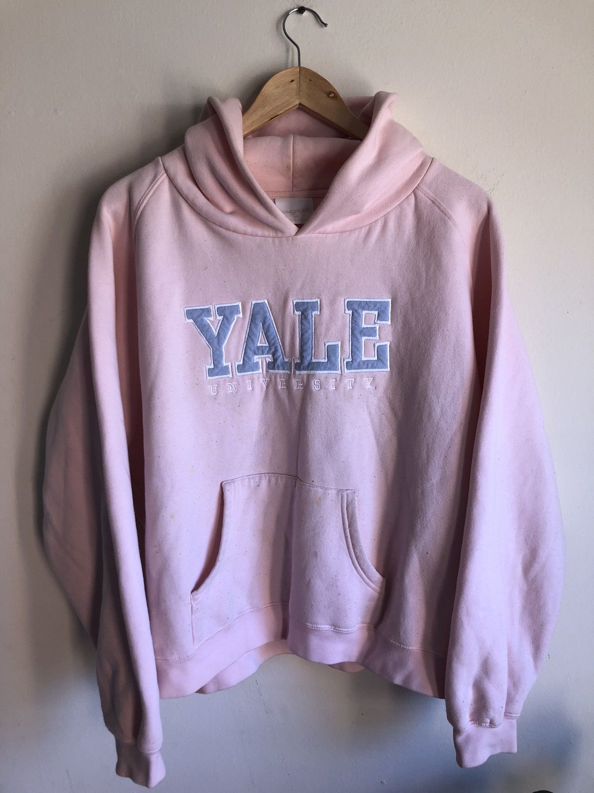Vintage Yale University Pink Raglan Sleeve Hoodie Size US M / EU 48-50 / 2 - 2 Thumbnail