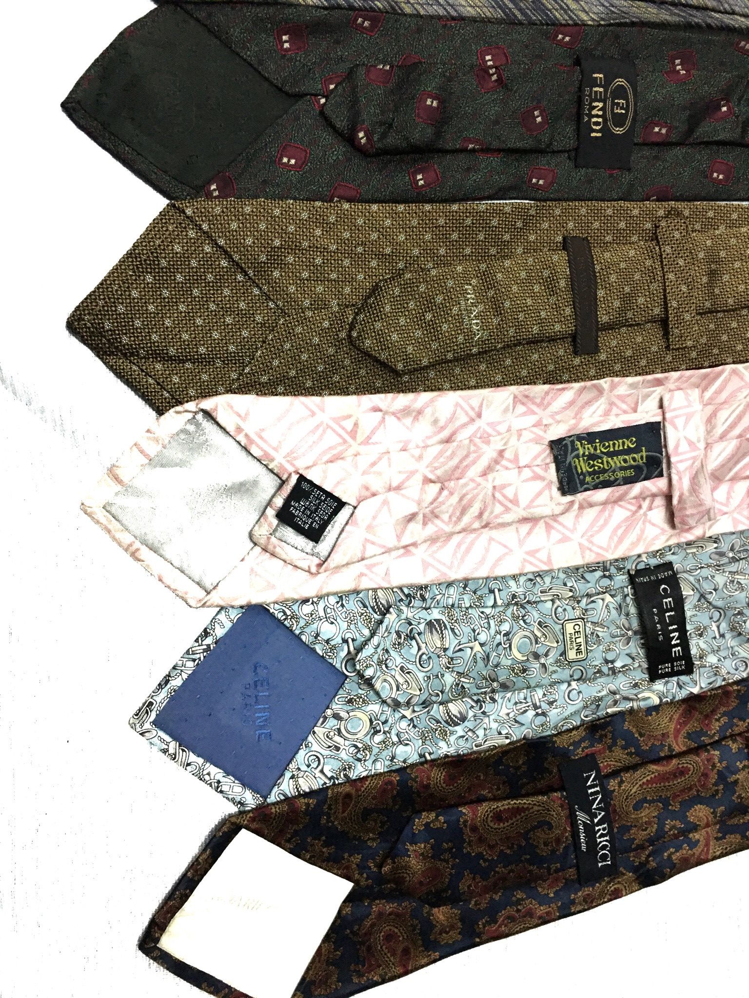 Fendi Lot of 10 Burberry Givenchy Fendi Issey Miyake Prada .. Size ONE SIZE - 4 Thumbnail