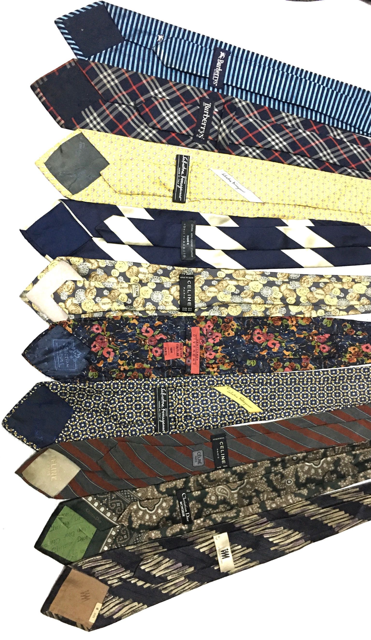 Givenchy Lot of 10 Christian Dior 2Burberrys 2celine Yohji .. Size ONE SIZE - 2 Thumbnail