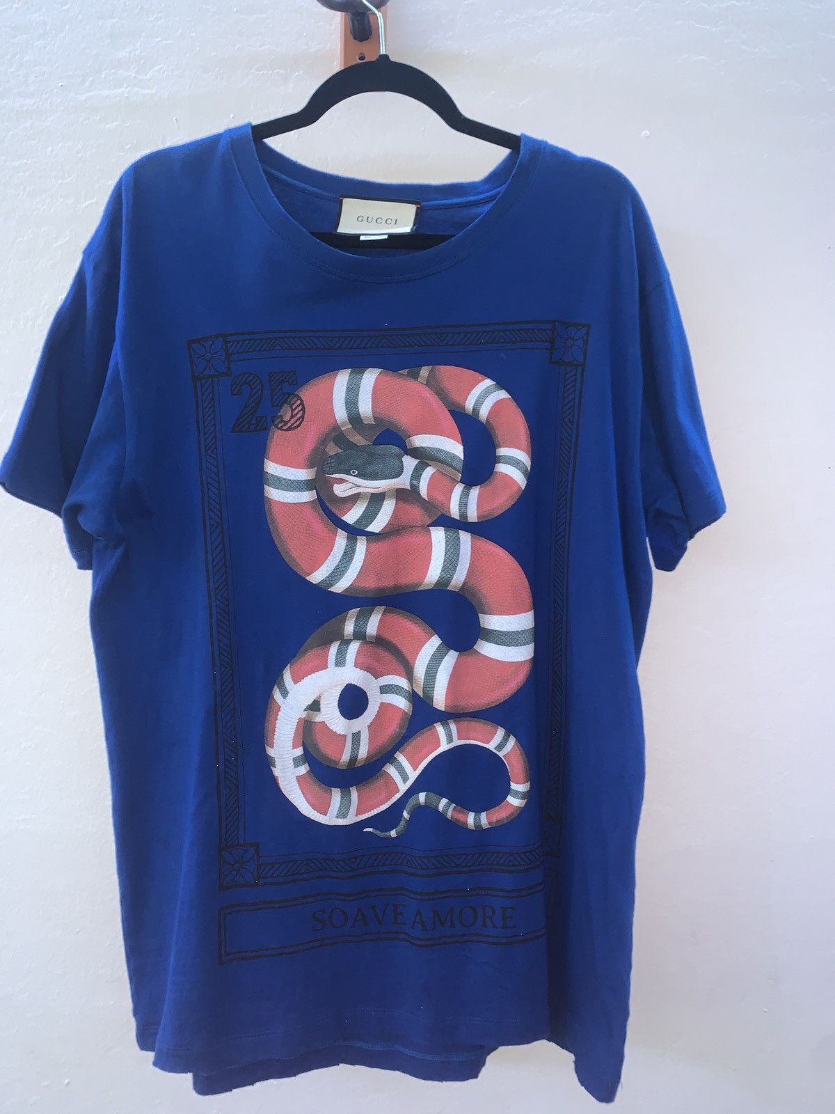 Gucci Gucci Snake print Soave Amore t shirt Grailed