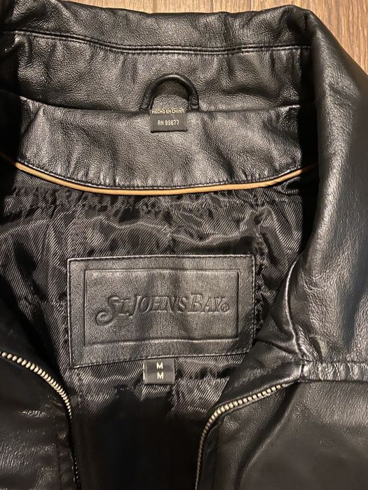 St. Johns Bay Black St Johns Bay Leather Jacket | Grailed