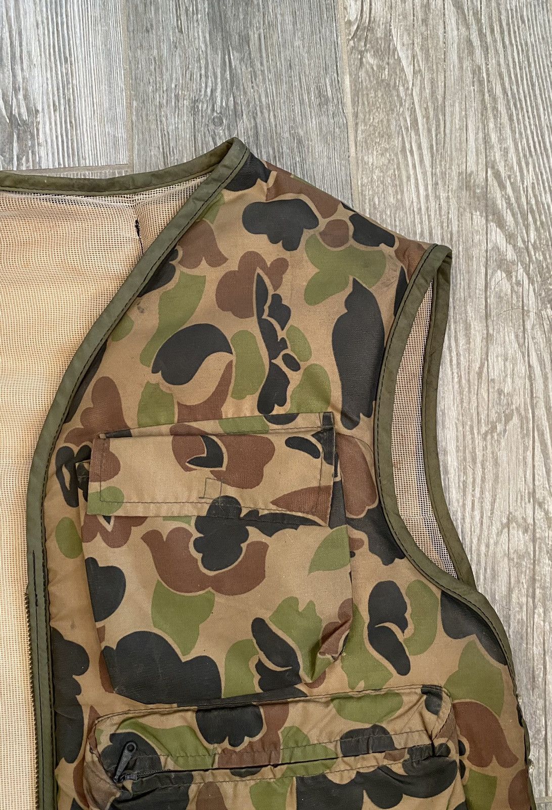 Vintage GRAIL 🏆 1945 Military Vintage Coast Guard Tactical Camo Vest Size US L / EU 52-54 / 3 - 9 Thumbnail