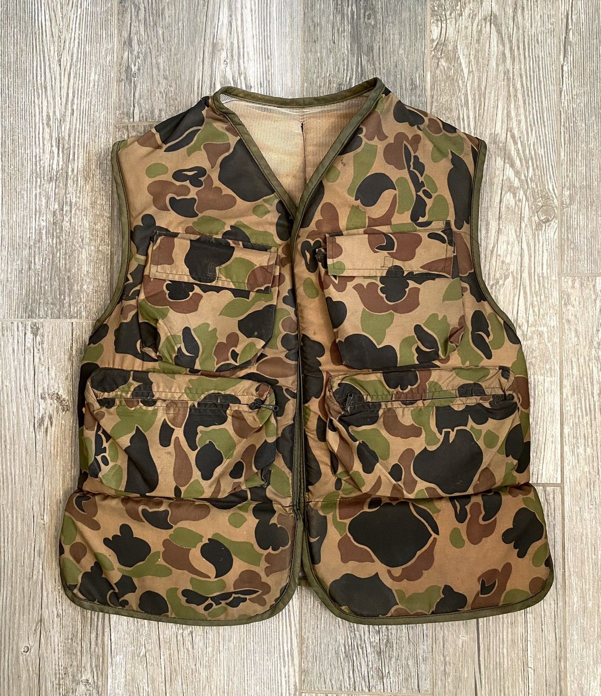 Vintage GRAIL 🏆 1945 Military Vintage Coast Guard Tactical Camo Vest Size US L / EU 52-54 / 3 - 1 Thumbnail