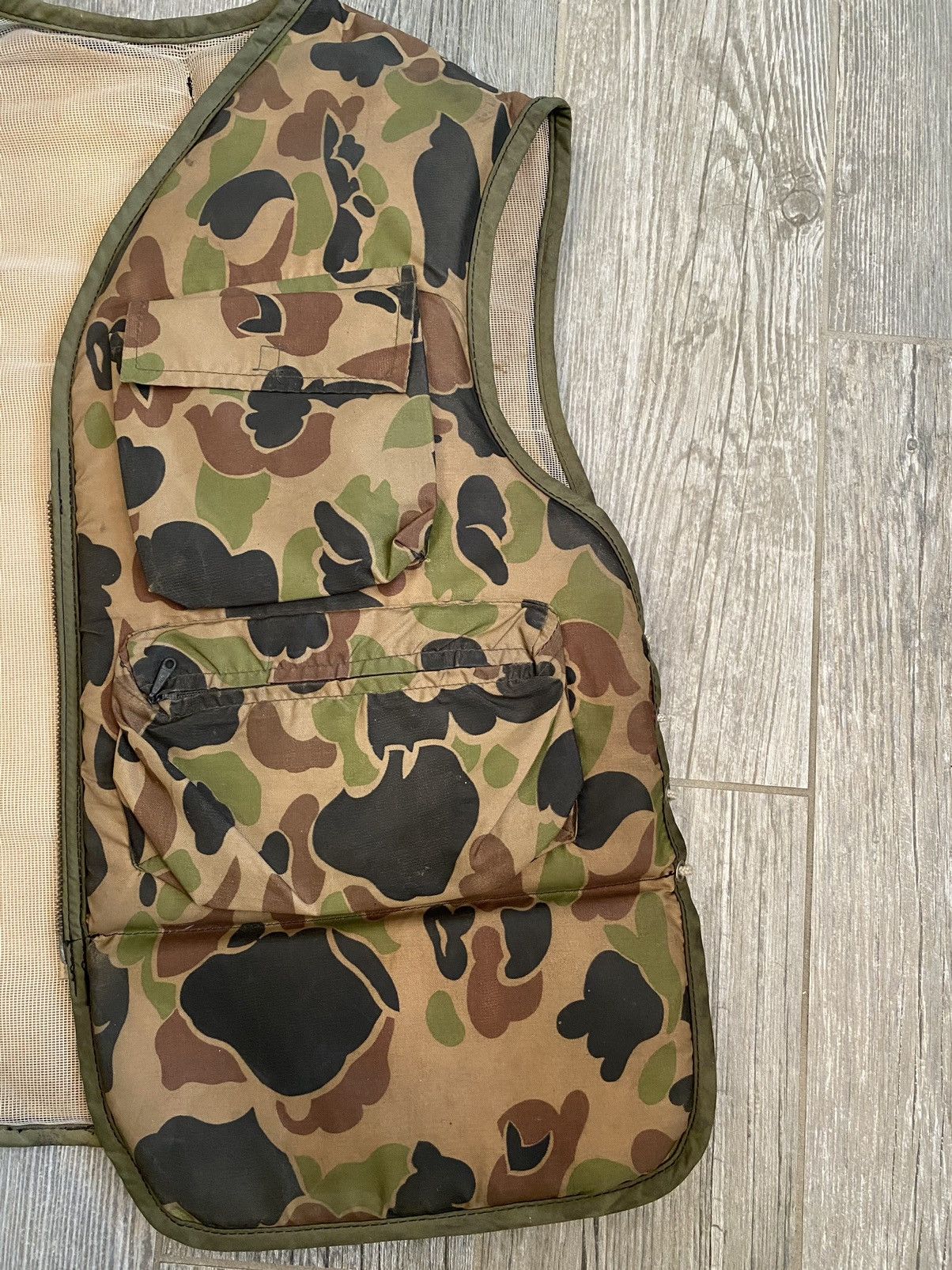 Vintage GRAIL 🏆 1945 Military Vintage Coast Guard Tactical Camo Vest Size US L / EU 52-54 / 3 - 7 Thumbnail