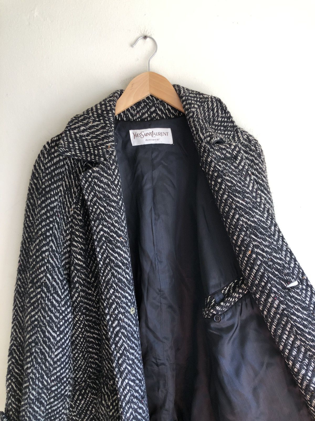 Yves Saint Laurent 💪🏼🔥Thiccest Long Wool Fiber Nicest Topcoat Ever Size US L / EU 52-54 / 3 - 18 Thumbnail
