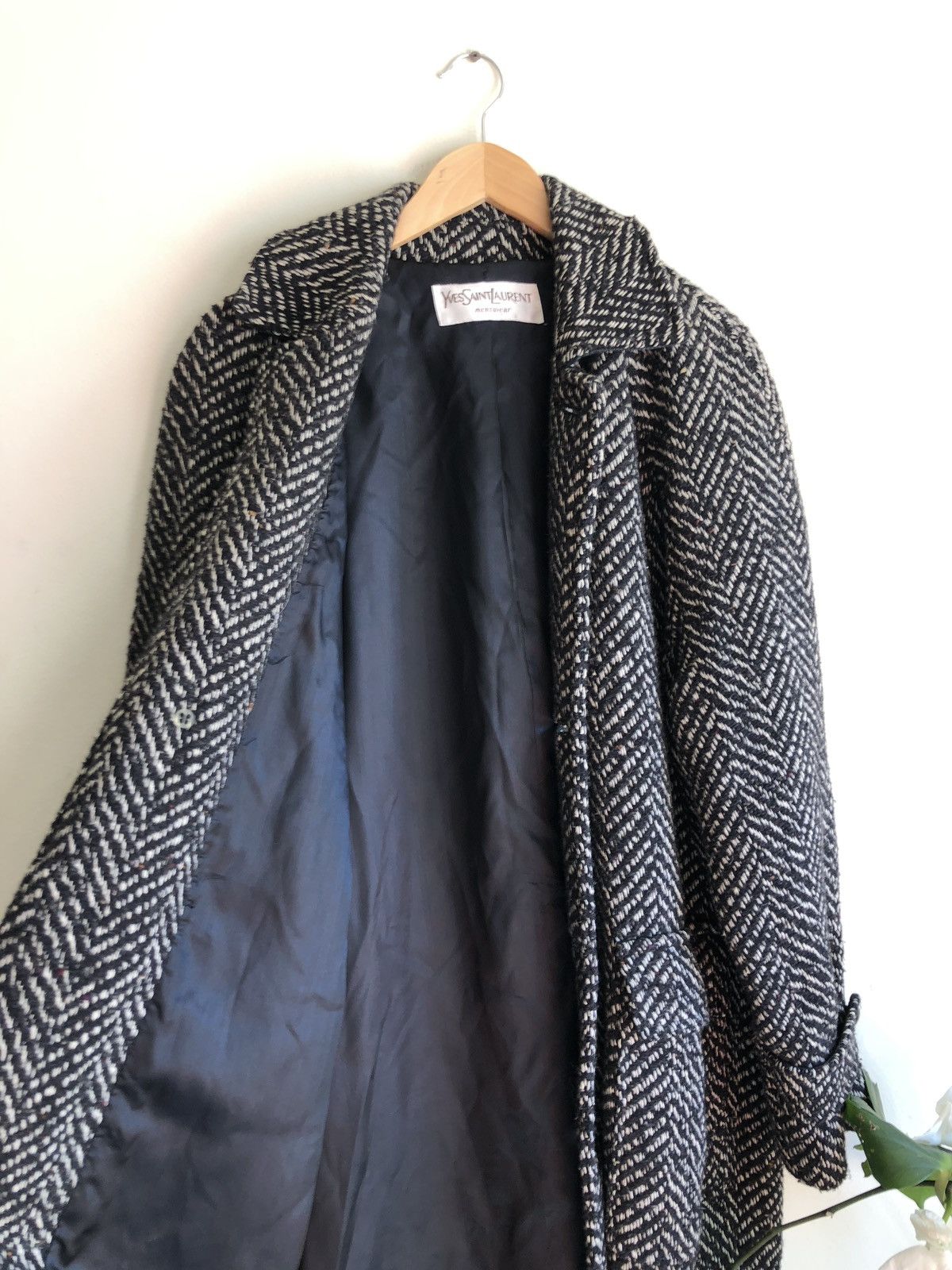 Yves Saint Laurent 💪🏼🔥Thiccest Long Wool Fiber Nicest Topcoat Ever Size US L / EU 52-54 / 3 - 16 Thumbnail