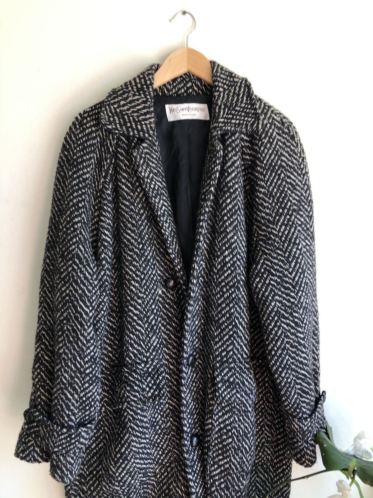 Yves Saint Laurent 💪🏼🔥Thiccest Long Wool Fiber Nicest Topcoat Ever Size US L / EU 52-54 / 3 - 8 Thumbnail