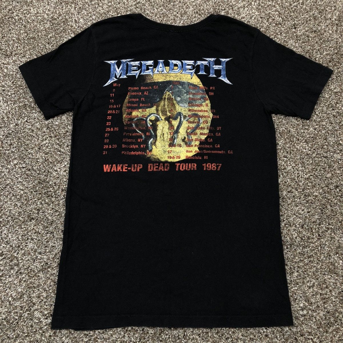 Band Tees × Megadeth × Vintage Megadeth Wake-up Dead Tour 1987