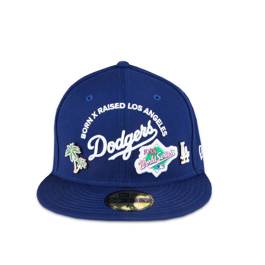 Born X Raised Dodgers 1988 World Series Hat Size 7 3/8