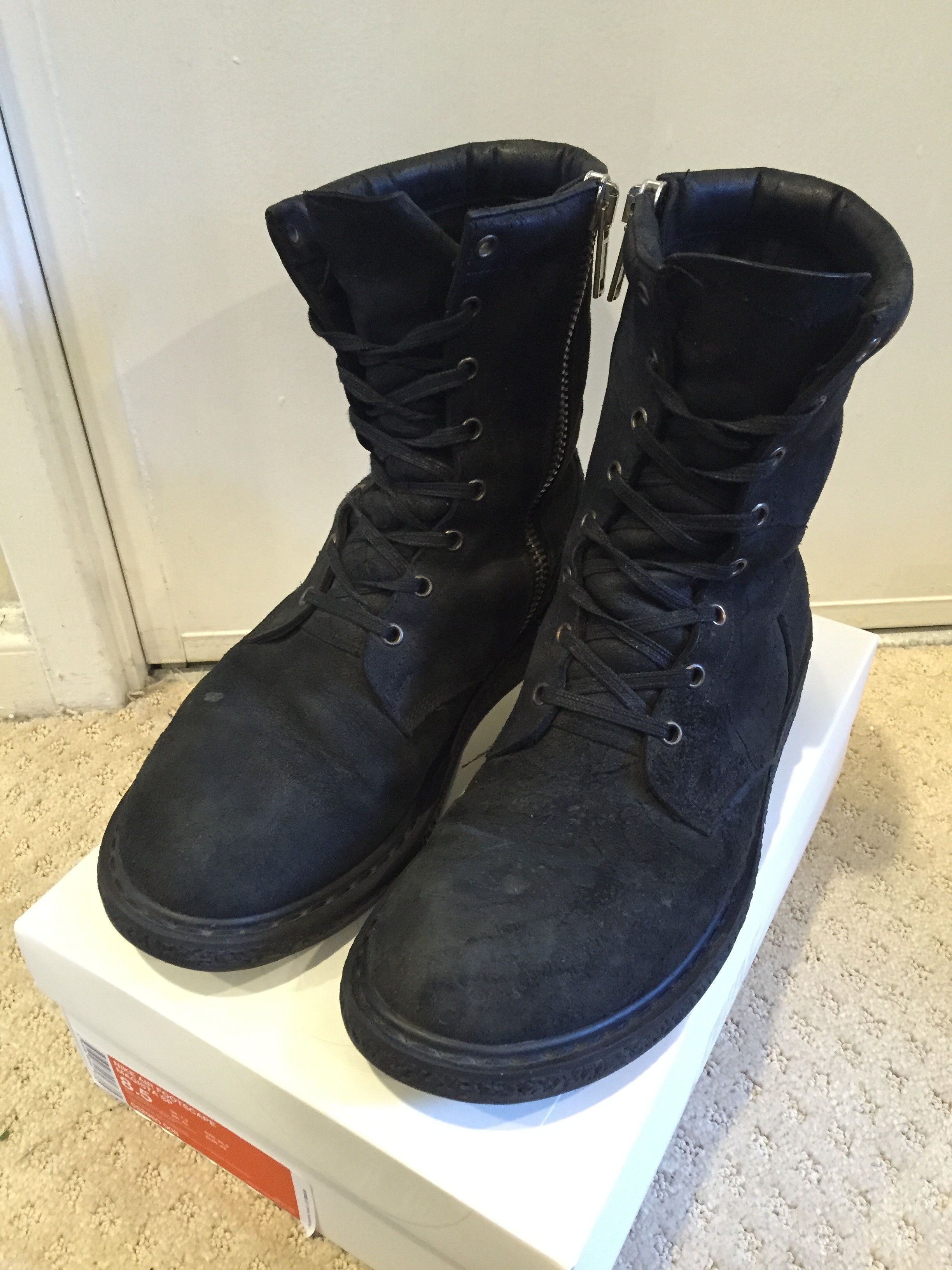 Blistered Combat Boots